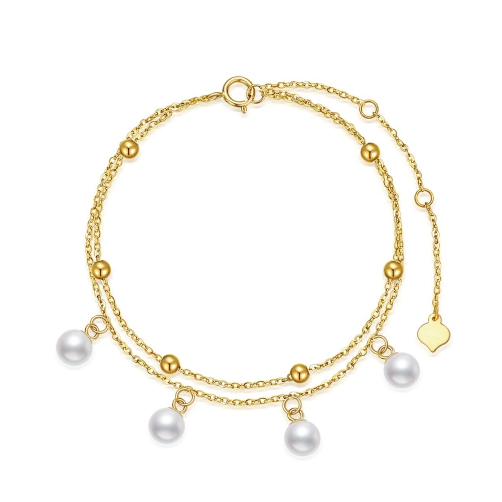 Pearl Bead Layerered Bracelet